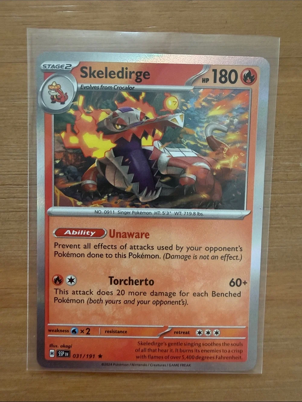 Fuecoco & Skeledirge Pokémon Lot | 4 Cards | Reverse Holo ✨5/$25✨